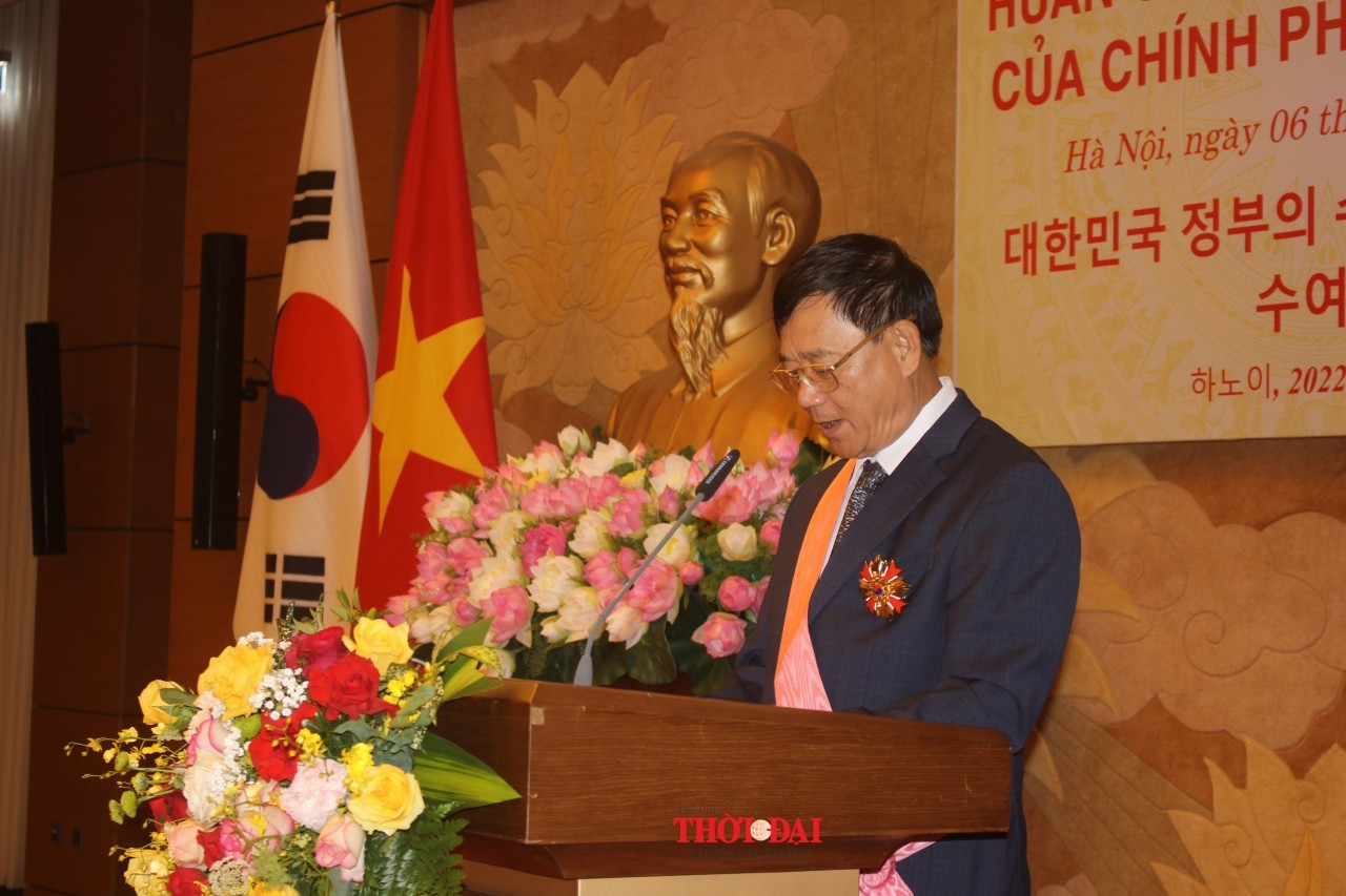Former Chairman of Parliamentary Friendship Group Honoured with RoK’s Grand Gwanghwa Medal