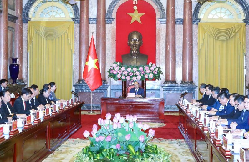 Chairwoman of Lao Presidential Office Visits Vietnam