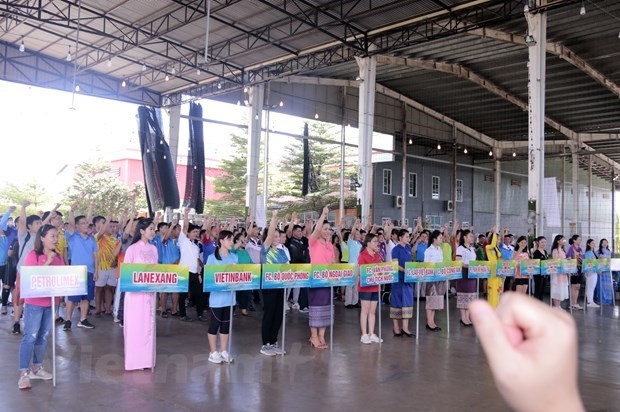 vietnam laos sport exchange programme held in vientiane