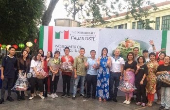 Hanoi’s Ly Thai To square turned into Piazza Italia
