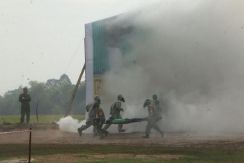 Vietnam, Cambodia hold land border search, rescue drill