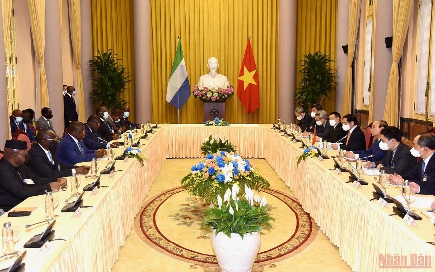 Vietnamese, Sierra Leonean Leaders Discuss Cooperation Orientations