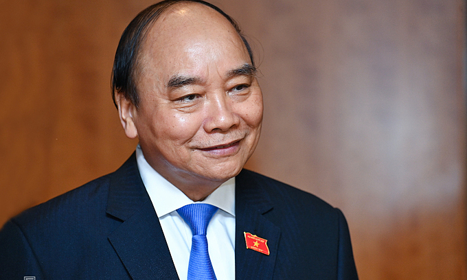 Vietnam's new state president Nguyen Xuan Phuc. Photo by VnExpress