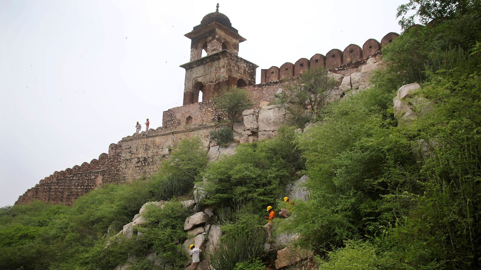 Amber Fort dates back to the 12th century. Pic: AP