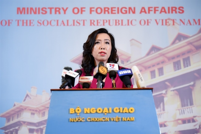 Spokeswoman of the Ministry of Foreign Affairs Lê Thị Thu Hằng. — VNA/