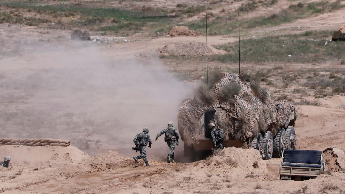 More than 10,000 troops from Russia and China will perform joint exercises over the next two weeks, using each other’s weaponry for the first time XINHUA/REX FEATURES