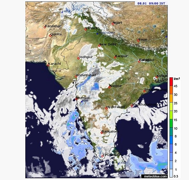 India weather forecast latest, January 8: Rain over plains of northwest India sets to reduce