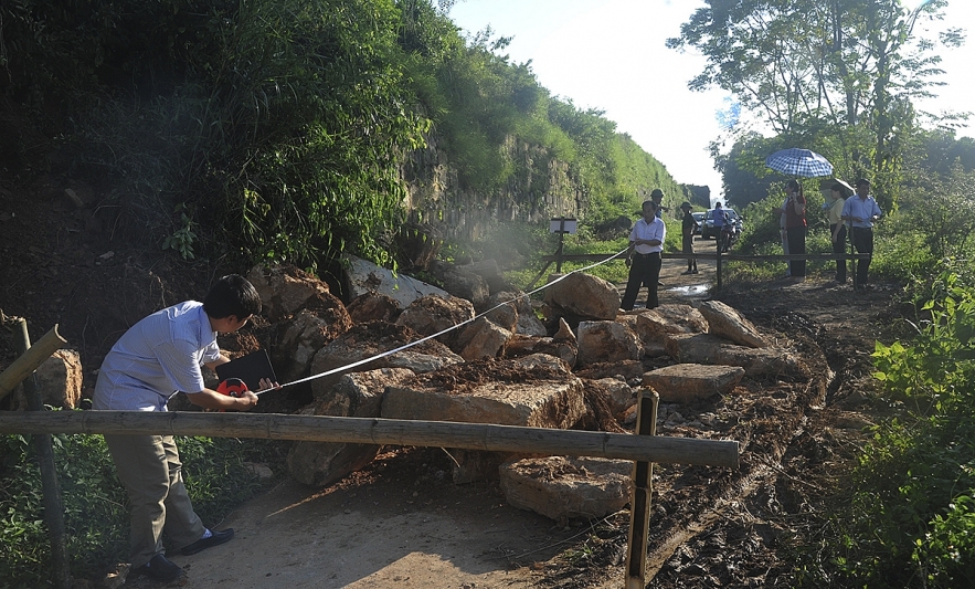 Ancient world heritage citadel of Vietnam damaged by natural disasters