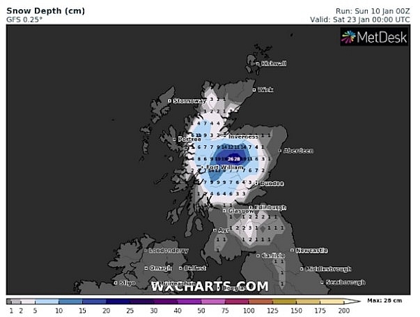 UK and Europe weather forecast latest, January 12: Milder but colder in far north in the UK with rain then heavy snow strikes