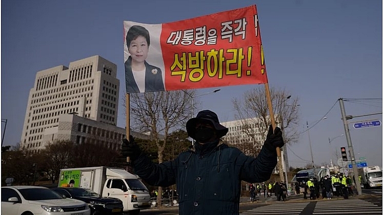 South Korea's top court upholds 20 year prison sentence for ex-president Park