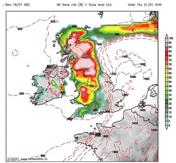 uk and europe daily weather forecast latest january 20 heavy snow to hit with wintry conditions across the uk