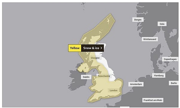 UK and europe daily weather forecast latest, january 23: heavy snow to blanket across the uk with wintry conditions