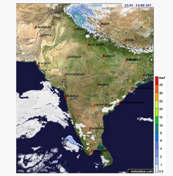 india daily weather forecast latest january 23 heavy snow covers northwest jammu while dense fog prevails delhi ncr uttar pradesh