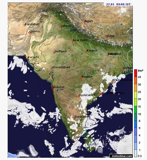 India daily weather forecast latest, January 27: Dry weather across the country with isolated rain over Andaman, Nicobar Islands