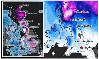 uk and europe daily weather forecast latest january 28 low pressure brings freezing air and snowy conditions to northern parts of the uk