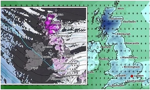UK and Europe daily weather forecast latest, February 6: Icy weather moves across the UK while temperatures plummet to sub-zero levels