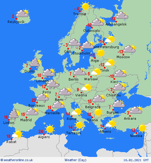 UK and Europe daily weather forecast latest, February 18: Freezing temperature warnings in Britain after weeks of warm weather