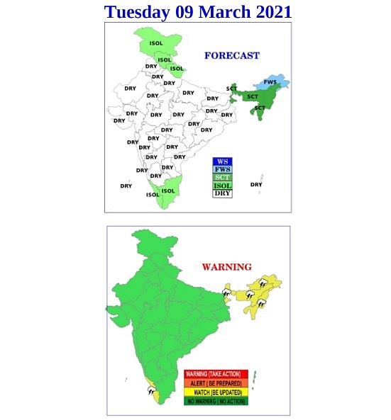India daily weather forecast latest, March 9: Warm and sunny weather to prevail most parts of India