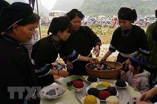 Five color sticky rice - A Specialty Of Northwestern Highlands In Vietnam