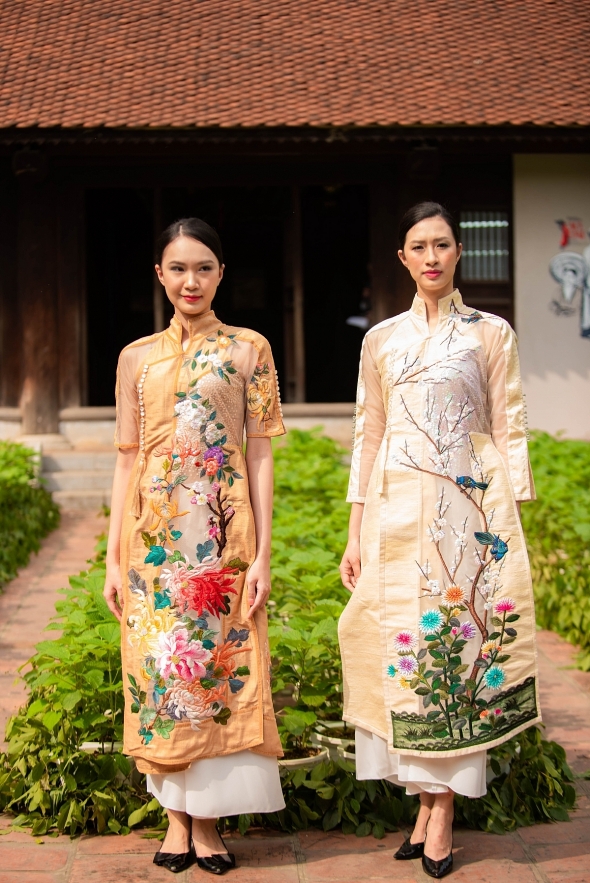 Ao Dai designers present new collections with silk, ramie at fashion event