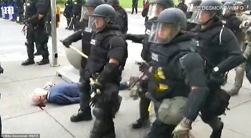 Protests and riots in America update:Protesters are chanting and having dance-offs protests and riots in america update two buffalo officers shoving 75 year old protester charged with assault