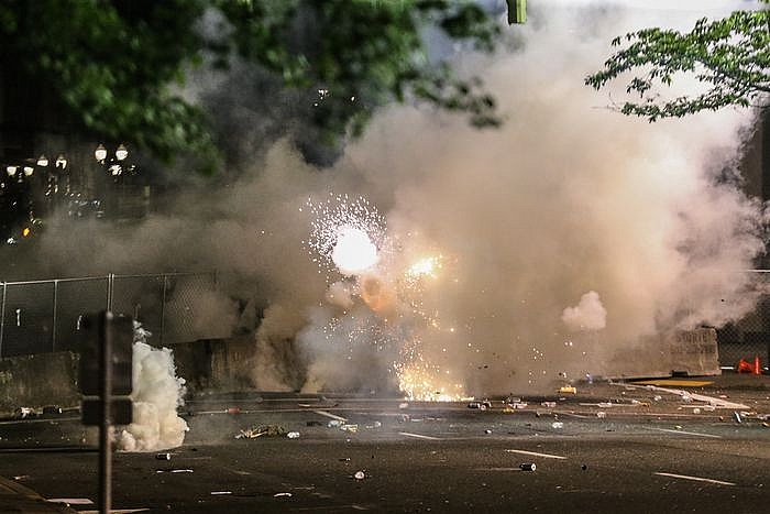 Protests and riots in America update:Protesters are chanting and having dance-offs protests and riots in america update two buffalo officers shoving 75 year old protester charged with assault
