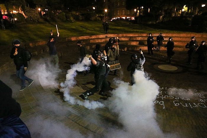 Protests and riots in America update:Protesters are chanting and having dance-offs protests and riots in america update two buffalo officers shoving 75 year old protester charged with assault