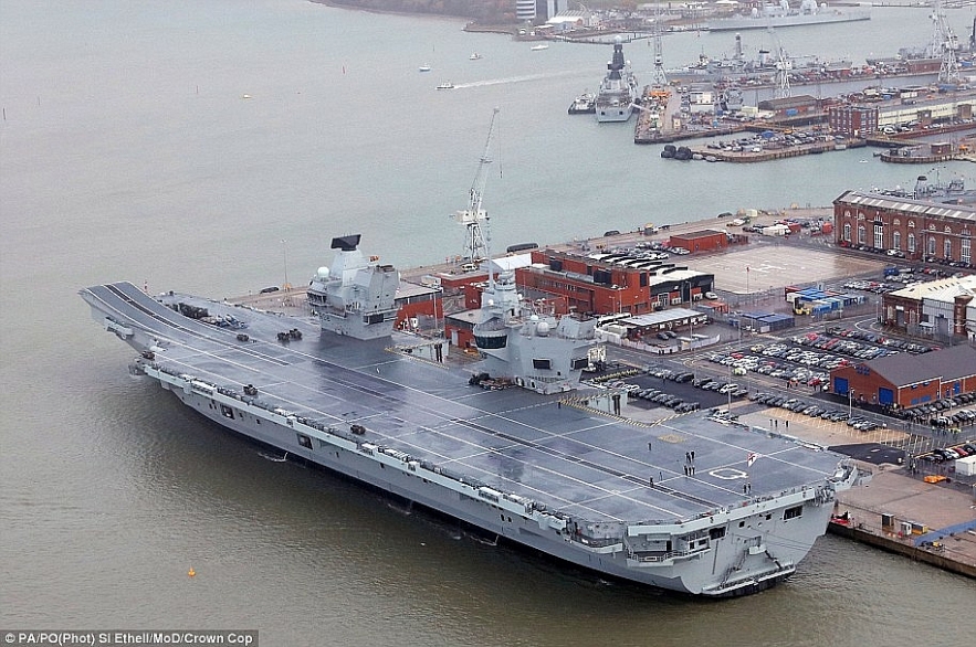hms queen elizabeth ship pivots to east asia to confront china