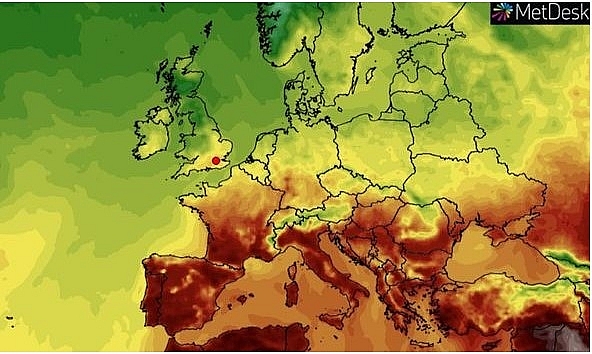 uk and europe weather forecast latest july 22 week long 30c heatwave