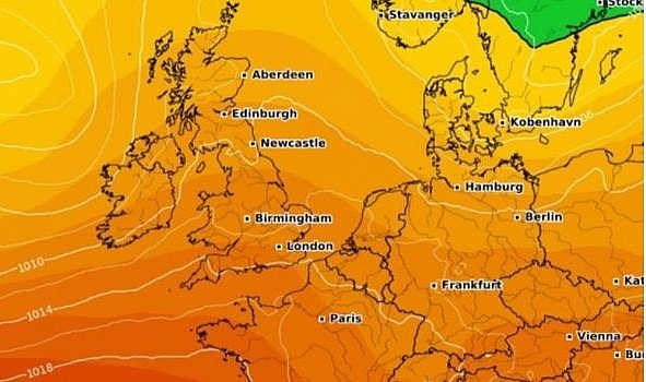uk and europe weather forecast latest july 25 rain to extinguish the searing chain and cover britain
