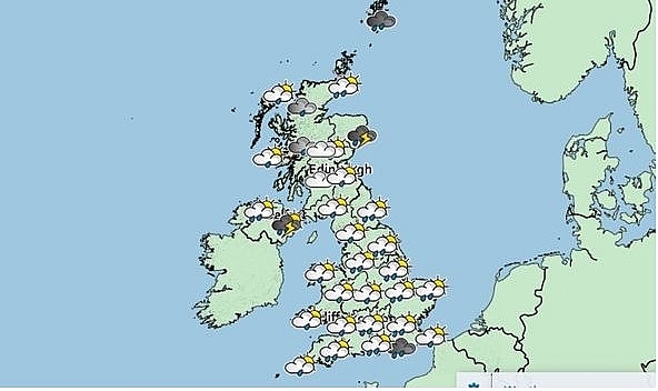 uk and europe weather forecast latest july 25 rain to extinguish the searing chain and cover britain