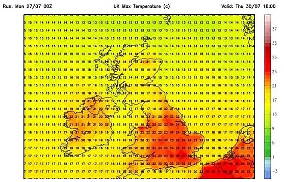 uk and europe weather forecast latest july 29 searing 32c heatwave to bake britain