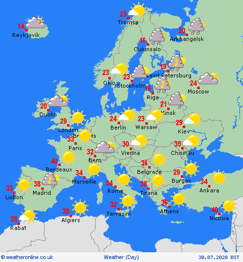uk and europe weather forecast latest july 30 scorching to end as temperatures plummets in days