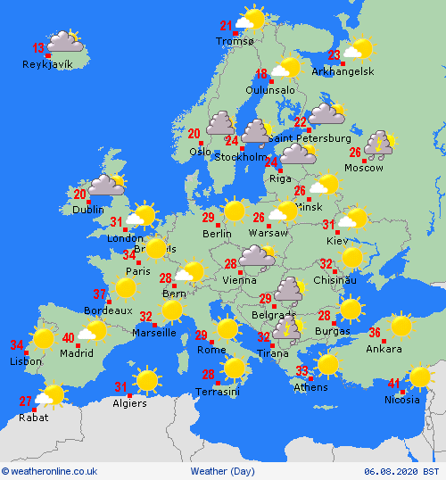 uk and europe weather forecast latest august 6 torrential rain to battle uk before temperature rockets