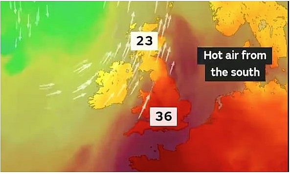 uk and europe weather forecast latest august 7 hot makes chart turn red across the uk europe