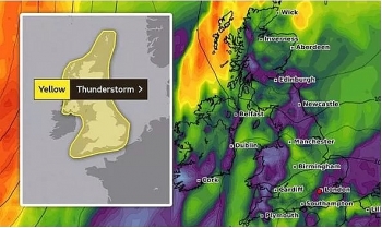 uk and europe weather forecast latest august 9 yellow warnings for thunderstorm across the uk