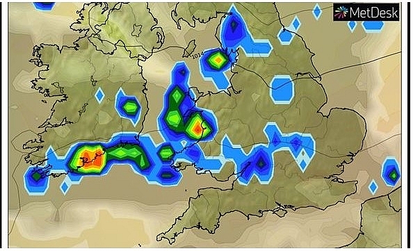 UK and Europe weather forecast latest, August 17: Thunderstorm and floods strike up to 90 mm rain in the UK