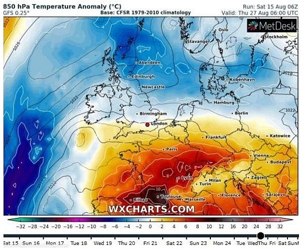 UK and Europe weather forecast latest, August 17: Thunderstorm and floods strike up to 90 mm rain in the UK