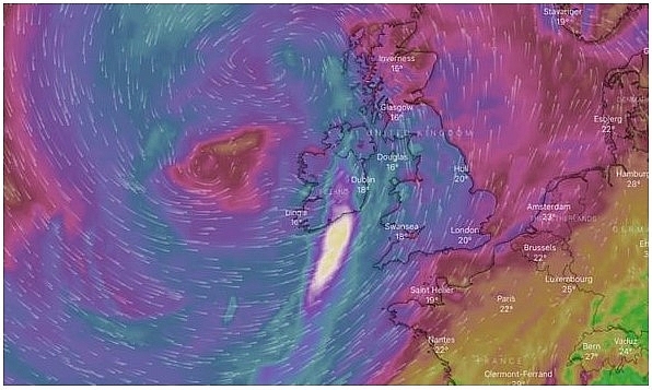 UK and Europe weather forecast latest, August 20: Ferocious winds warning across as Storm Ellen heads to the UK