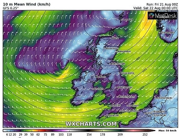 UK and Europe weather forecast latest, August 22: Storm Ellen reintroduces robust heatwave back to Europe
