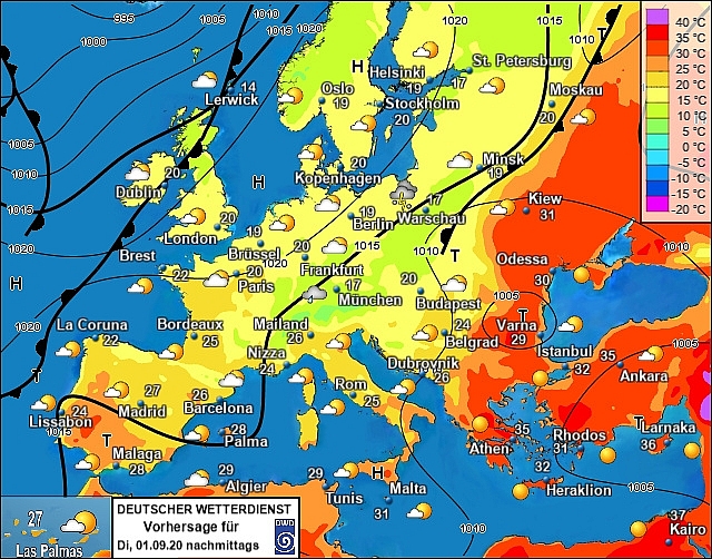 UK and Europe weather forecast latest, September 1: Hot weather returns to bake UK in days