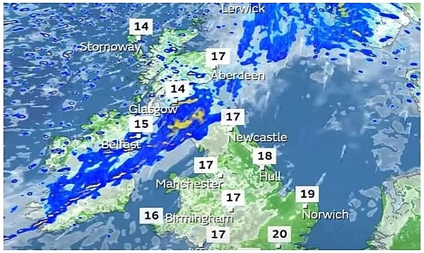 UK and Europe weather forecast latest, September 11: Wet and windy weather to cover many parts of Europe