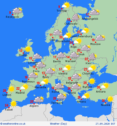 UK and Europe weather forecast latest, September 27: Temperatures across Britain plummet to below freezing