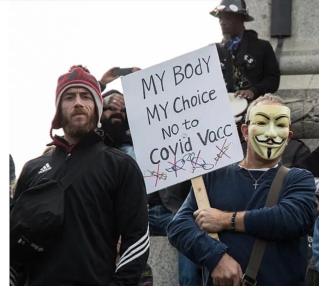 Anti lockdown protests in the UK: Nine cops injured as Trafalgar Square and Hyde Park bombarded by thousands of maskless protesters