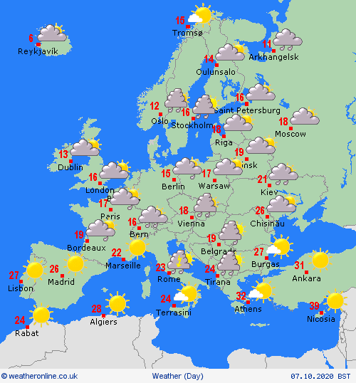 UK and Europe weather forecast latest, October 7: A storm causes torrential rain and unsettled conditions for Britain