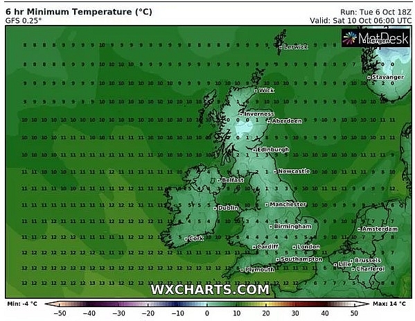 UK and Europe weather forecast latest, October 8: Extreme weather blasts Britain as temperatures plummet