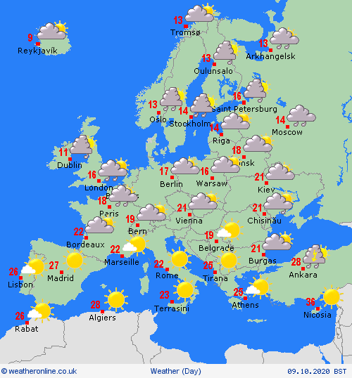 UK and Europe weather forecast latest, October 9: Heavy rain to drench Britain with thunder and hail