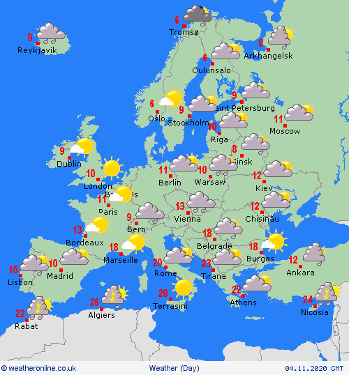 UK and Europe weather forecast latest, November 4: Freezing temperatures cause snow showers in Britain