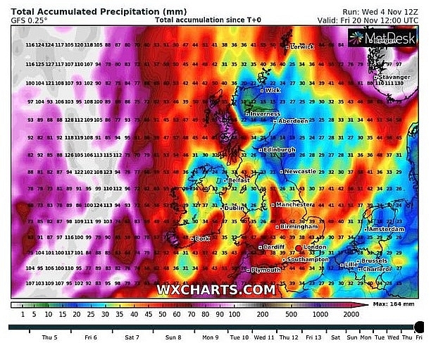 UK and Europe weather forecast latest, November 7: Thunderstorms and strong winds set to thrash Europe