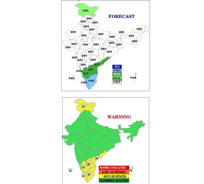 Latest India weather forecast, November 13: Thunderstorm with lightning to batter some isolated places